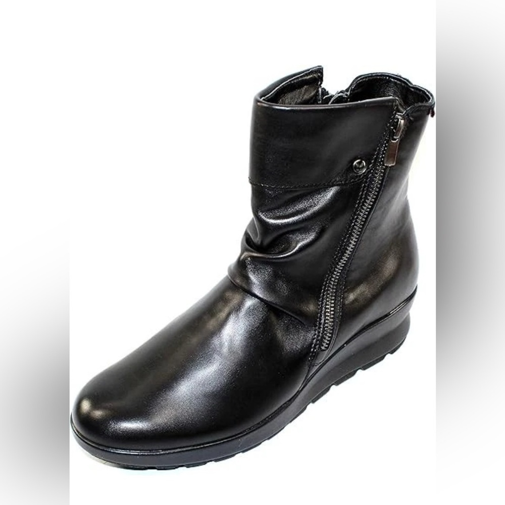 Mephisto Phila Black City Calf Bootie Boots EU 39 (US Womens 9)